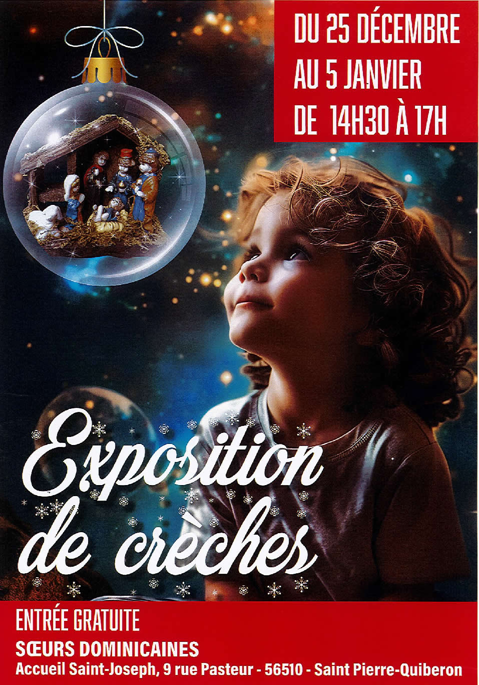 Exposition de crèches chez les soeurs dominicaines à St Pierre